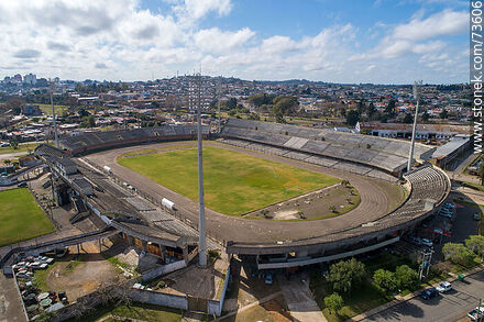 Aerial view of the Atilio Paiva Olivera stadium - Department of Rivera - URUGUAY. Photo #73606