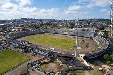 Aerial view of the Atilio Paiva Olivera stadium - Department of Rivera - URUGUAY. Photo #73605