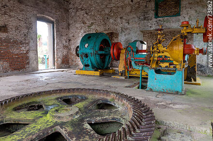 Part of the hydraulic power transmission and generation machinery. - Department of Rivera - URUGUAY. Photo #73862