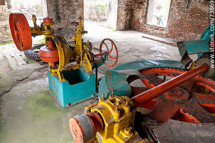 Part of the hydraulic power transmission and generation machinery. - Department of Rivera - URUGUAY. Photo #73869