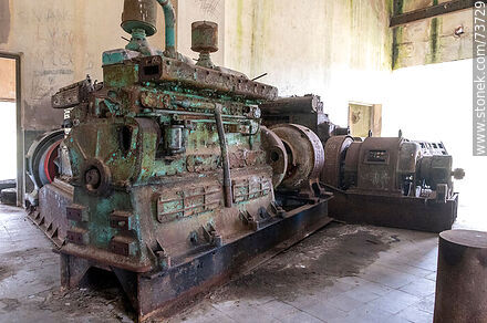 Old machinery for electric power generation - Department of Rivera - URUGUAY. Photo #73729