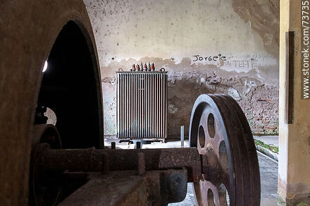 Old machinery for electric power generation - Department of Rivera - URUGUAY. Photo #73735