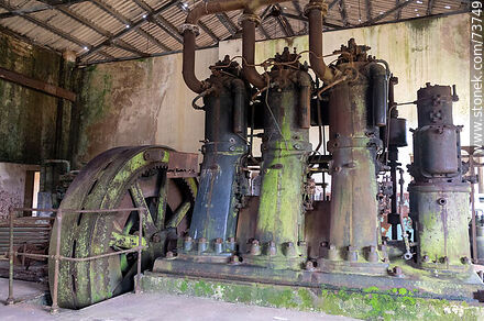 Old machinery for electric power generation - Department of Rivera - URUGUAY. Photo #73749