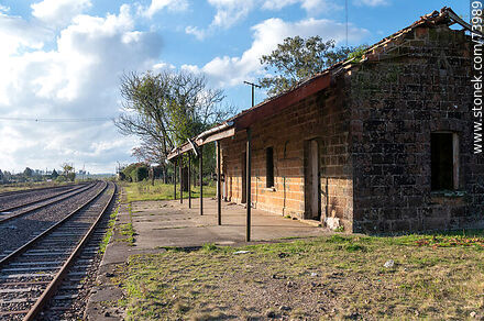 Estación de trenes de Tambores - Departamento de Paysandú - URUGUAY. Foto No. 73989