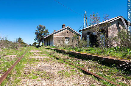 Estación de trenes de Santa Rosa - Departamento de Canelones - URUGUAY. Foto No. 75119