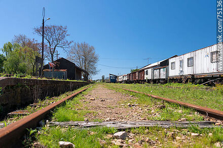 Cazot Train Station in San Bautista - Department of Canelones - URUGUAY. Photo #75136