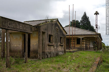 Antigua estación Chileno de ferrocarril - Departamento de Durazno - URUGUAY. Foto No. 75877
