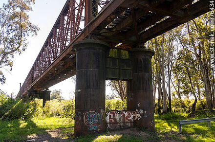 Railroad bridge over Churchill Avenue and across the Yí River (2021) - Durazno - URUGUAY. Photo #76434