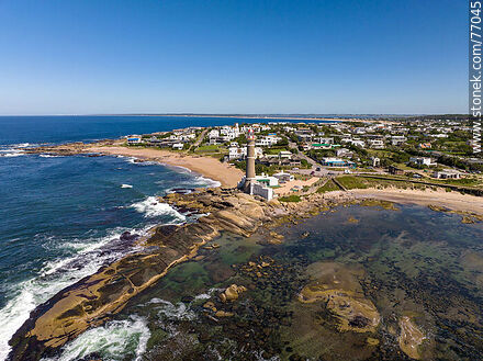 Aerial view of the lighthouse - Punta del Este and its near resorts - URUGUAY. Photo #77045