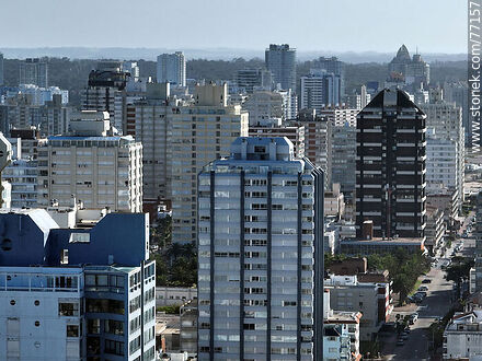 Aerial view of a multitude of towers and buildings - Punta del Este and its near resorts - URUGUAY. Photo #77157