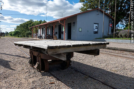 Estación de trenes de Mal Abrigo - Departamento de San José - URUGUAY. Foto No. 77497