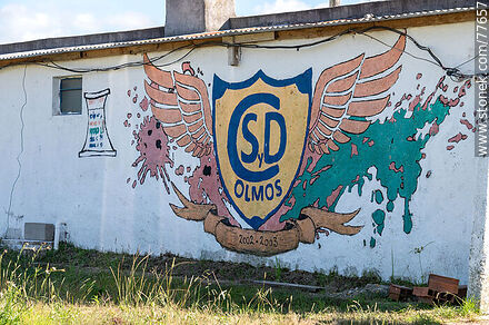 Mural del Club Social y Deportivo Olmos - Departamento de Canelones - URUGUAY. Foto No. 77657