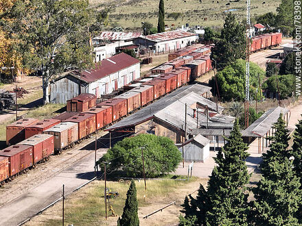 Aerial view of the Nico Perez Train Station - Department of Florida - URUGUAY. Photo #78398