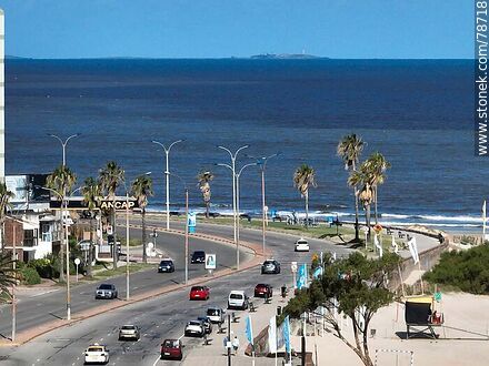 Aerial view of the Malvín promenade - Department of Montevideo - URUGUAY. Photo #78718