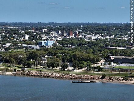 Aerial photo of the bay of Montevideo. Capurro neighborhood - Department of Montevideo - URUGUAY. Photo #78732