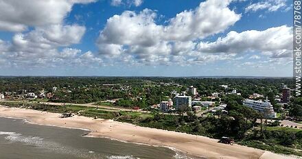 Foto aérea de la playa de Atlántida - Departamento de Canelones - URUGUAY. Foto No. 78768