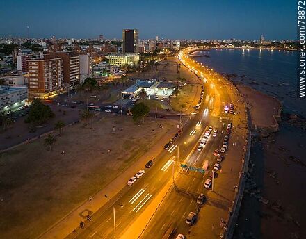 Aerial photo of the promenade and Ejido street. Ancap Station - Department of Montevideo - URUGUAY. Photo #78872