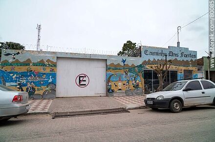 Mural on a street in Chuy - Department of Rocha - URUGUAY. Photo #80085