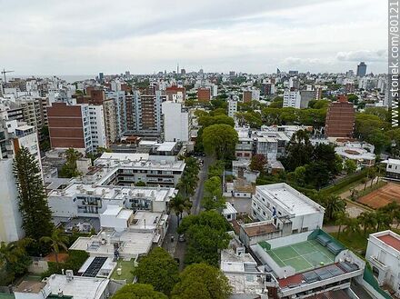 Aerial view of José Benito Lamas St. - Department of Montevideo - URUGUAY. Photo #80121