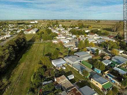 Vista aérea de Palmitas - Departamento de Soriano - URUGUAY. Foto No. 80570