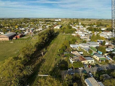 Vista aérea de Palmitas - Departamento de Soriano - URUGUAY. Foto No. 80568