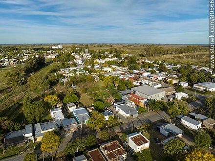Vista aérea de Palmitas - Departamento de Soriano - URUGUAY. Foto No. 80566