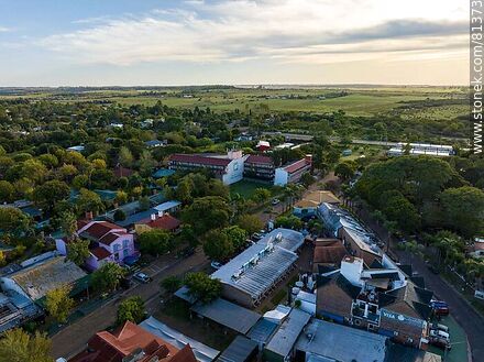 Aerial view of Termas del Daymán. Hotels and cabins - Department of Salto - URUGUAY. Photo #81373