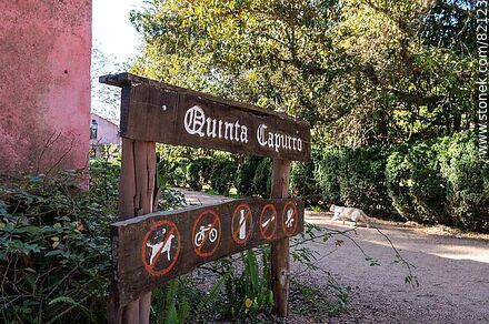 Entrance to Quinta Capurro - Department of Canelones - URUGUAY. Photo #82123