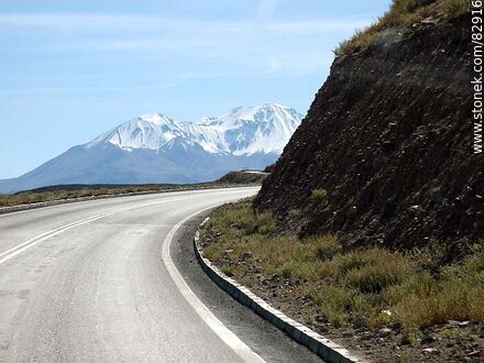 Dangerous curves on Route 11 in the Andes Mountains - Chile - Others in SOUTH AMERICA. Photo #82916