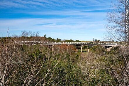 Puente en ruta 3 sobre el arroyo Chamizo - Departamento de San José - URUGUAY. Foto No. 83025