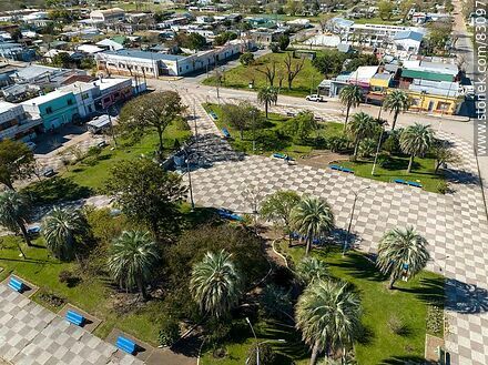 Aerial view of Williman Square - Department of Paysandú - URUGUAY. Photo #83097