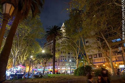 Montero Palace at night - Department of Montevideo - URUGUAY. Photo #84555