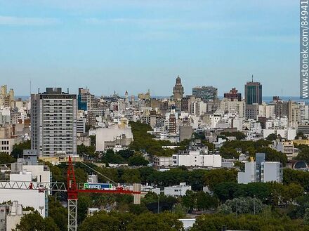 Aerial view of Montevideo - Department of Montevideo - URUGUAY. Photo #84941
