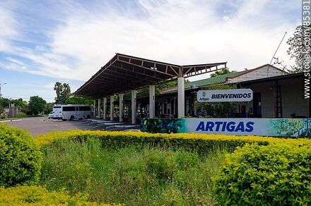 Artigas bus terminal located in the old railroad station - Artigas - URUGUAY. Photo #85381