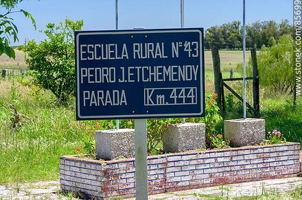 Rural School No. 43 Pedro J. Etchemendy. Train stop Km. 444 - Department of Paysandú - URUGUAY. Photo #85699