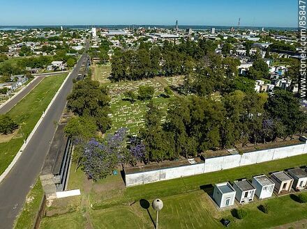 Aerial view of the Central Cemetery - Department of Paysandú - URUGUAY. Photo #85847