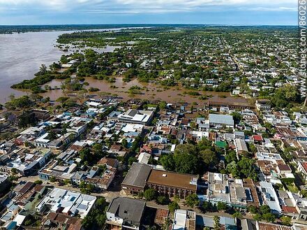 Aerial view of the city of Salto - Department of Salto - URUGUAY. Photo #86026