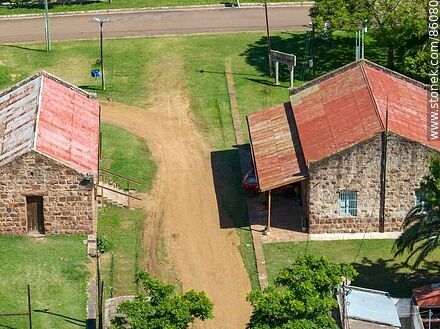 Aerial view of the old train station - Artigas - URUGUAY. Photo #86080