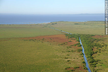 Channel near the coast f Rocha - Department of Rocha - URUGUAY. Photo #29418