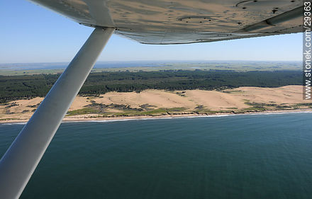 View from the airplane - Department of Rocha - URUGUAY. Photo #29363