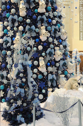 Blue Christmas in Punta Carretas Shopping mall - Department of Montevideo - URUGUAY. Photo #28195