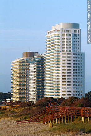 Millenium tower at Mansa beach - Punta del Este and its near resorts - URUGUAY. Photo #10975