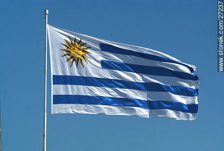 Bandera uruguaya - Punta del Este y balnearios cercanos - URUGUAY. Foto No. 27237