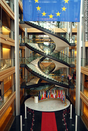 Interior del Parlamento Europeo en Estrasburgo - Región de Alsacia - FRANCIA. Foto No. 29055