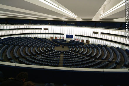 Sala de sesiones del Parlamento Europeo - Región de Alsacia - FRANCIA. Foto No. 29061