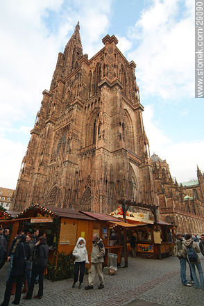 Cathedral of Strasbourg - Region of Alsace - FRANCE. Photo #29090
