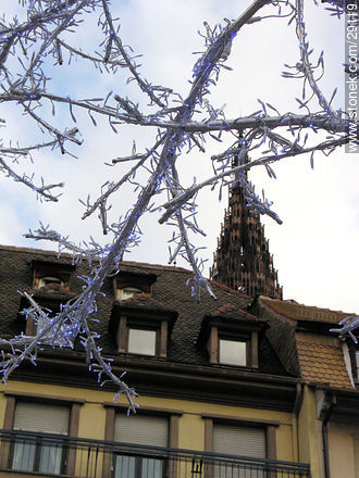 Adornos navideños en Estrasburgo - Región de Alsacia - FRANCIA. Foto No. 29119