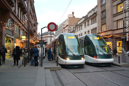 Streetcar in Strasbourg - Region of Alsace - FRANCE. Photo #29166