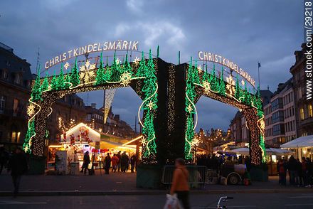 Christmas fair in Strasbourg. - Region of Alsace - FRANCE. Photo #29218