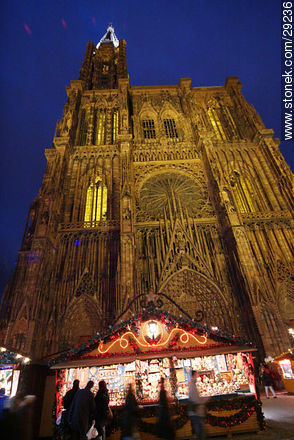 Cathedral of Strasbourg - Region of Alsace - FRANCE. Photo #29236
